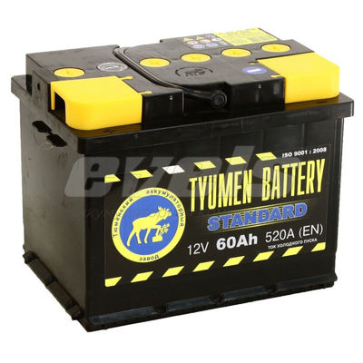 Tyumen Battery 6ст-60 R+ — основное фото